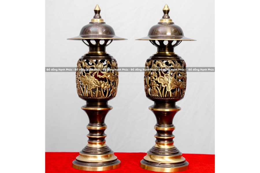 Đèn dứa hun giả cổ