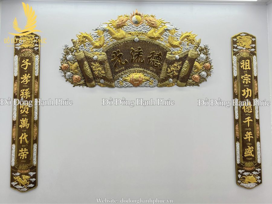 Cuốn thư đồng đỏ dát tam khí