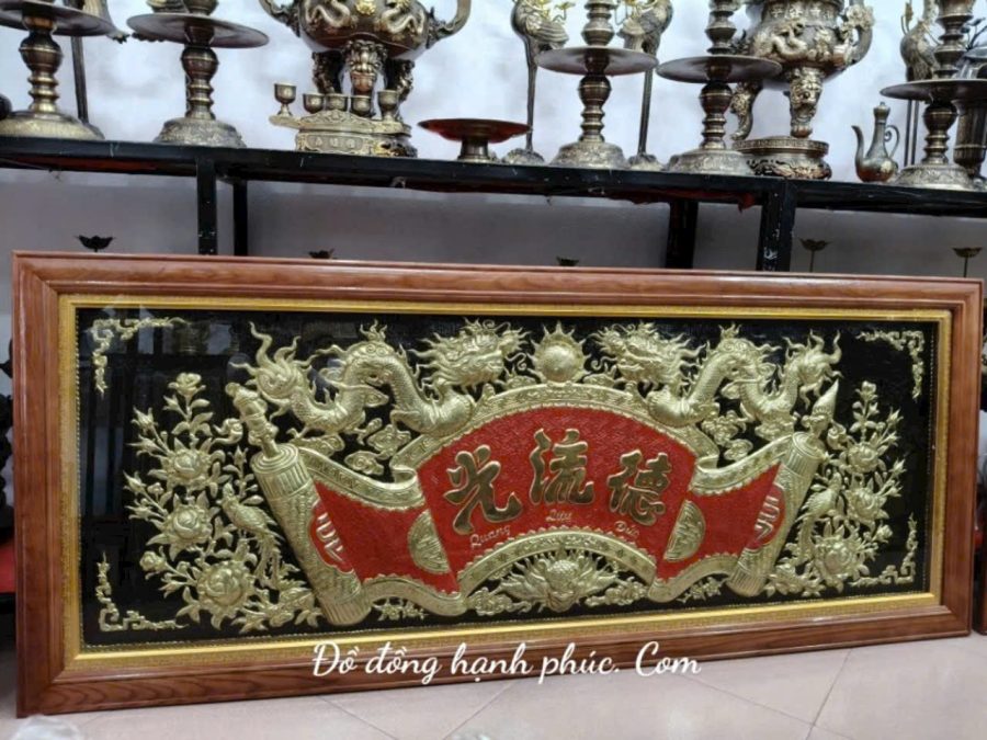 Đại tự câu đối nền đỏ