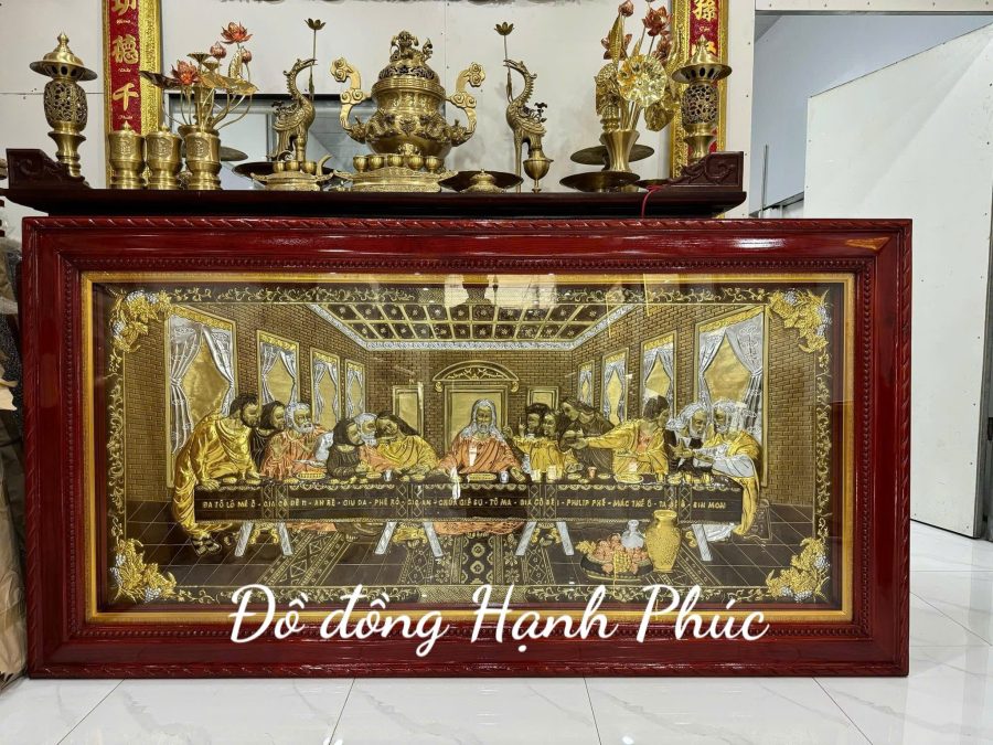 Tranh bữa tiệc ly bằng đồng