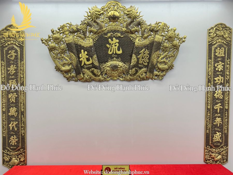 Cuốn thư song long mẫu riêng