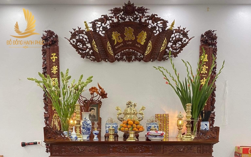 Vị trí đặt cuốn thư câu đối