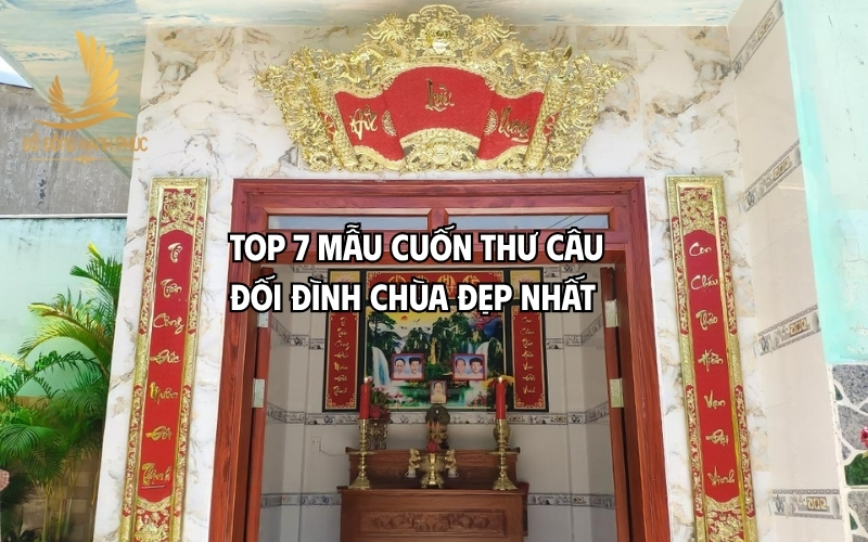 Cuốn thư câu đối đình chùa