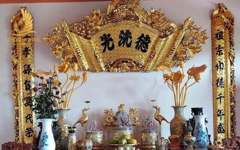 Mẫu cuốn thư câu đối Long Phụng Trình Tường